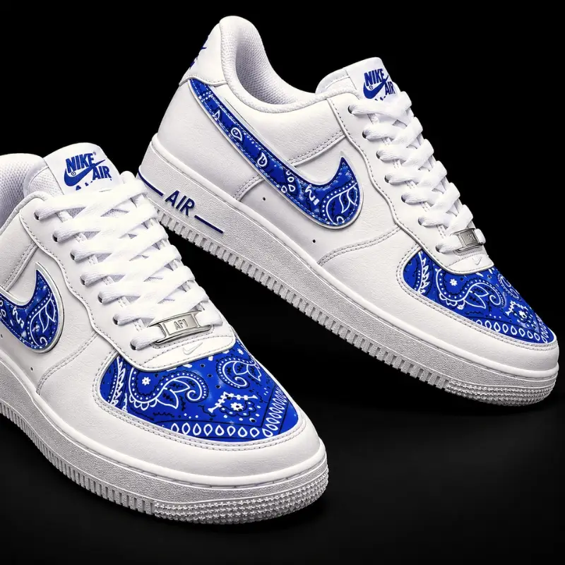 Zapatillas con diseño abstracto pintado a mano