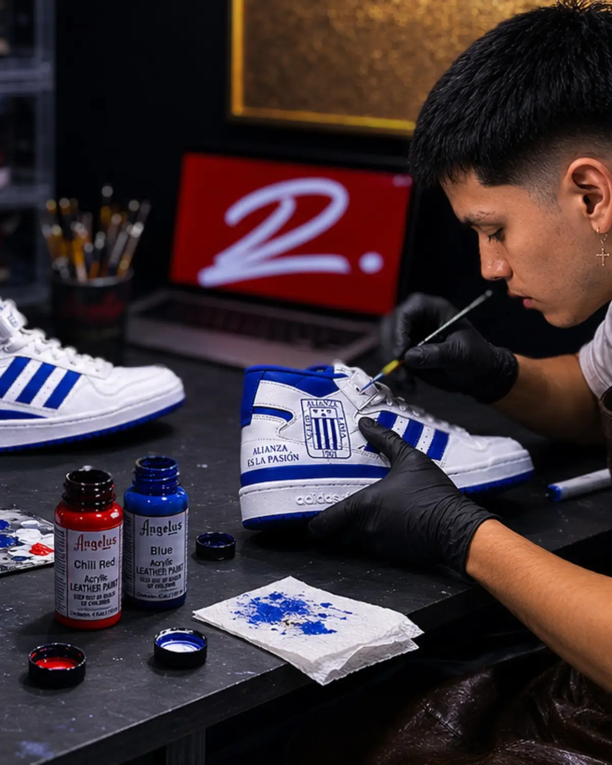 Variedad de zapatillas personalizadas por DePeru Custom para distintos tipos de proyectos en Lima, Perú