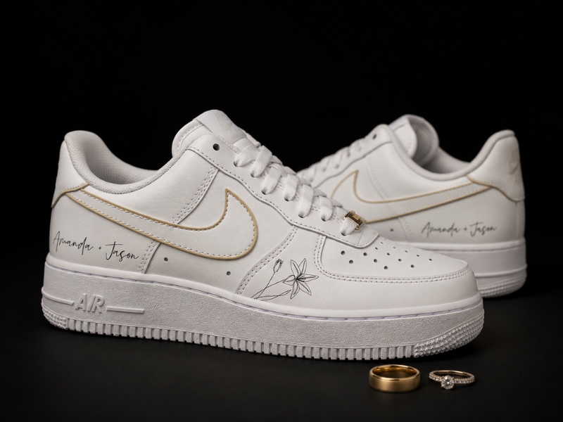 Zapatillas para bodas - personalización para novios y padrinos